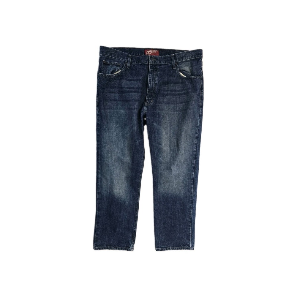 Arizona Men's Relaxed Straight Jeans Blue 40x30 100% Cotton